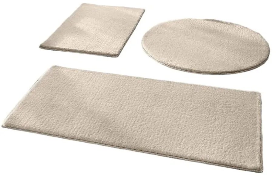 Сиво-бежови килими за баня в комплект 3 бр. 50x90 cm – Mila Home
