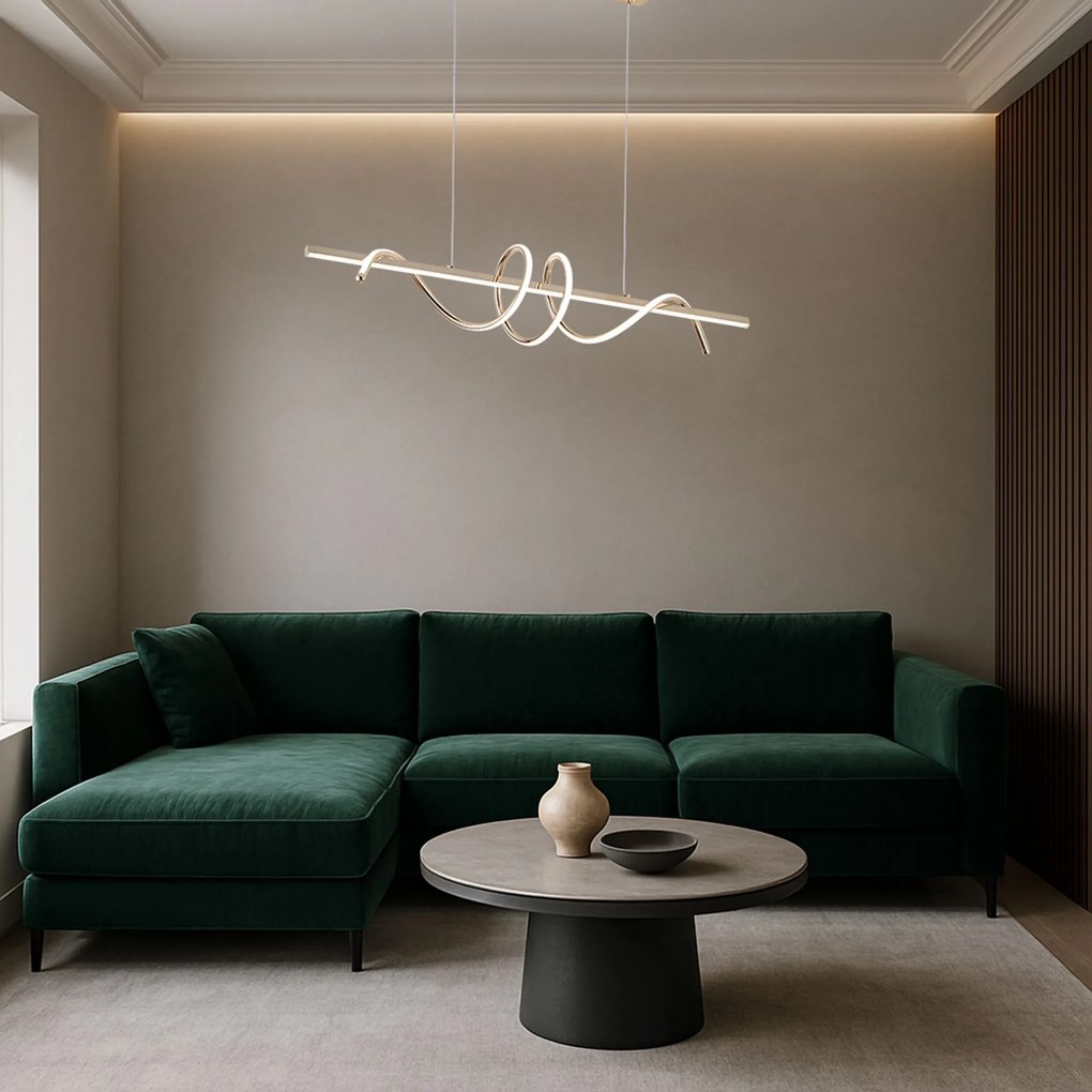 Висяща LED лампа G065-CP Gold