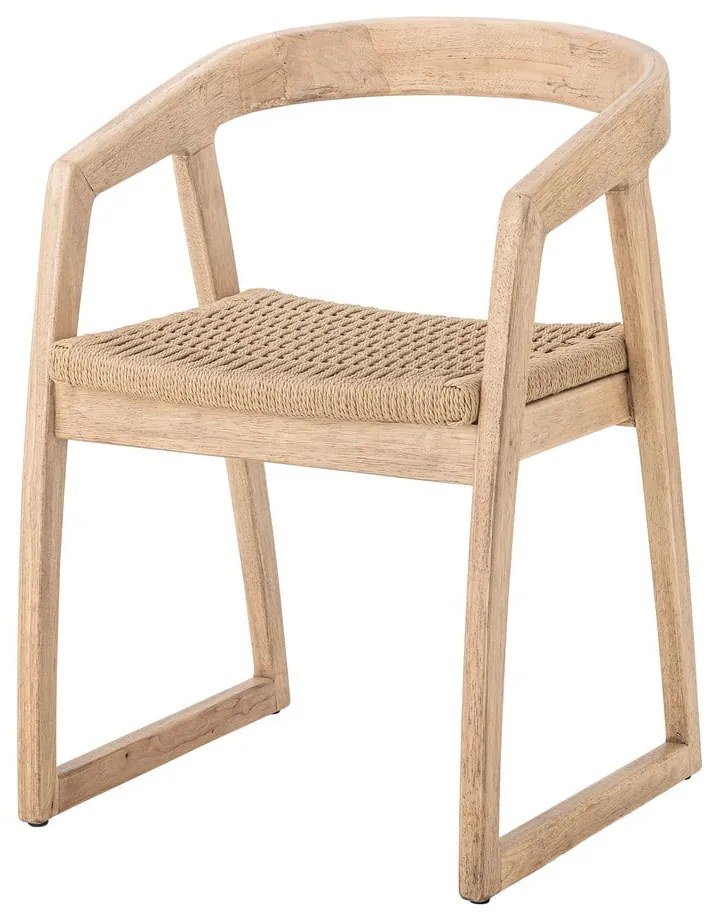 Трапезен стол от масивно каучуково дърво в естествен цвят Serrone – Bloomingville