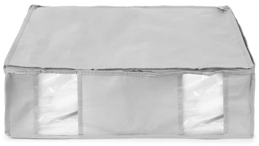 Вакуумна подсилена текстилна кутия за съхранение на дрехи 56x56x16,5 cm Granit – Compactor