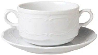 Gural Porselen - Flora купа с уши и чинийка 315ml. (FLO 10 KS + FLO 17 KT)