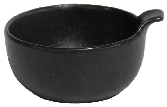 Horecano - Керамична купичка с дръжка черна dia 9xh6см(5392)