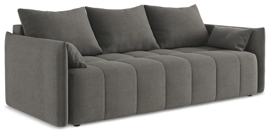 Тъмносив разтегателен диван с място за съхранение 225 cm Moku – Makamii