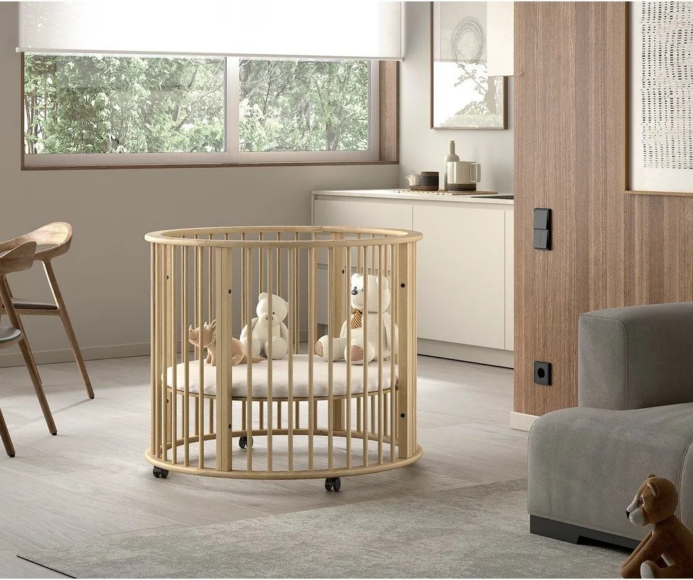 Кошара за игра 90x90 cm от масивен бук в естествен цвят Dino – Vipack