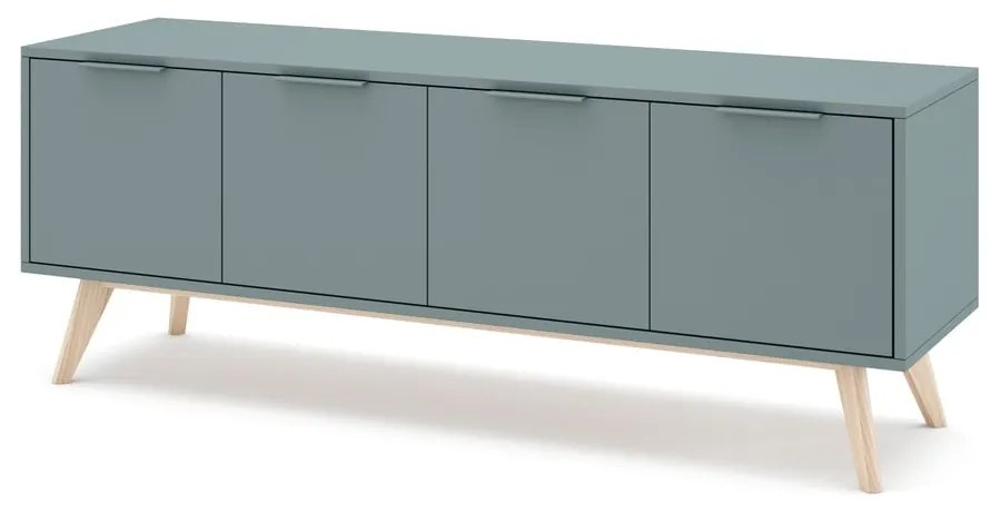 Маса за телевизор сиво-зелена 140x53x40 cm Pisco – Marckeric