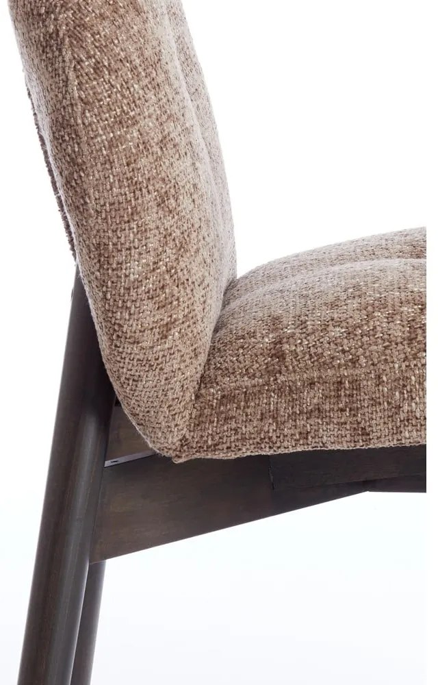 Кафяви тапицирани трапезни столове в комплект 2 бр. Sinosa – Light &amp; Living