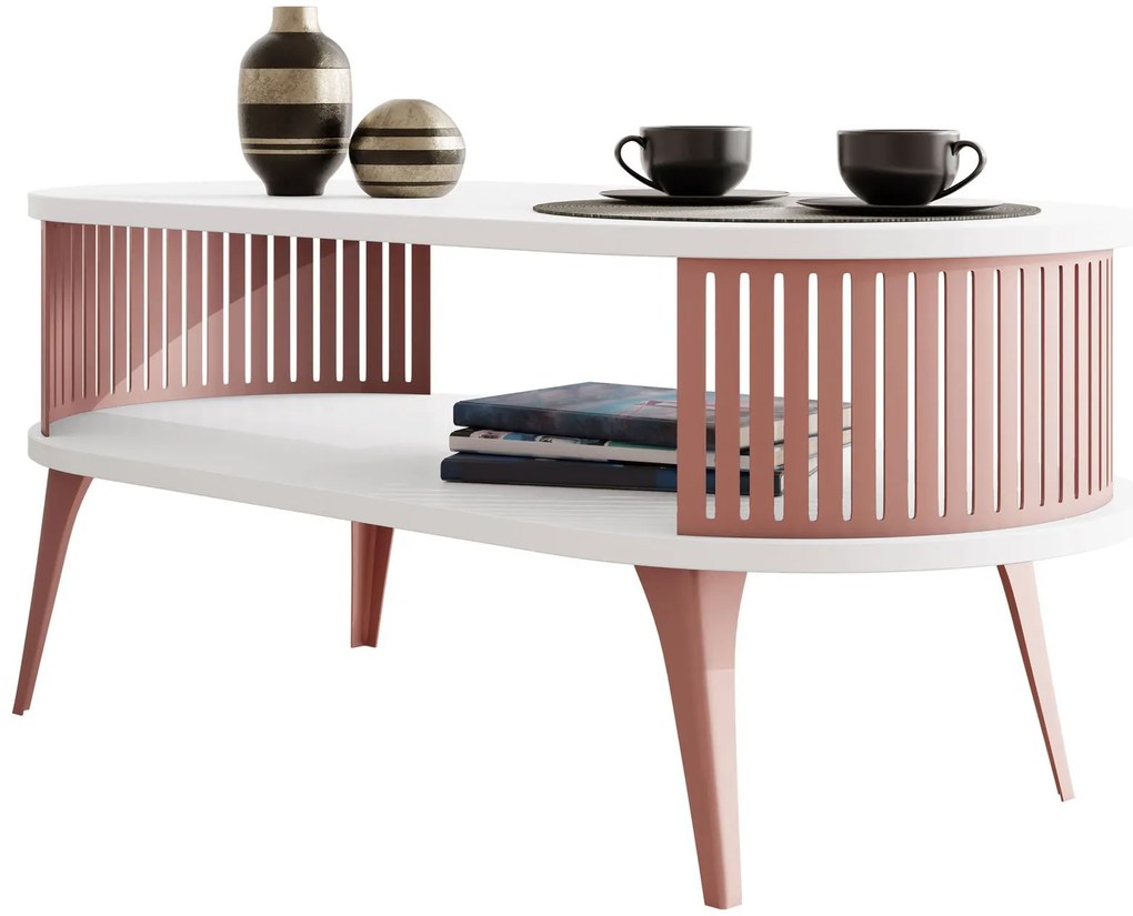 Холна маса Roenni Ember II-Бяло - Мед