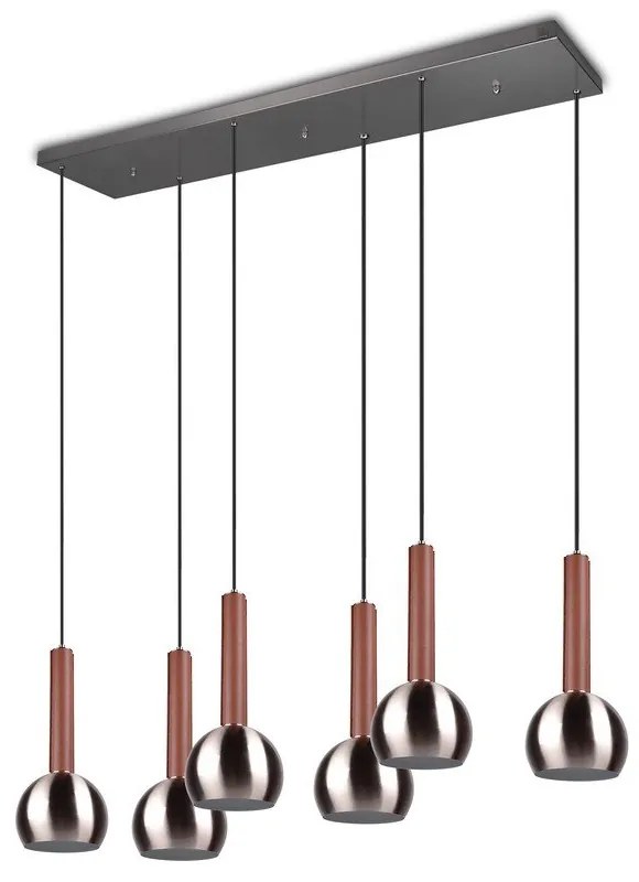 Черно висящо осветително тяло Ciliana – CINQUE