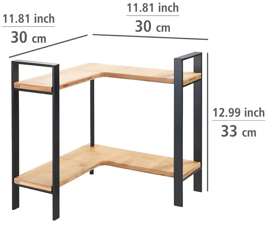 Кухненски ъглов рафт Lou, 30 x 33 cm - Wenko