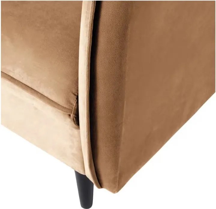 Кафяв кадифен диван 203 cm Juli – Ropez