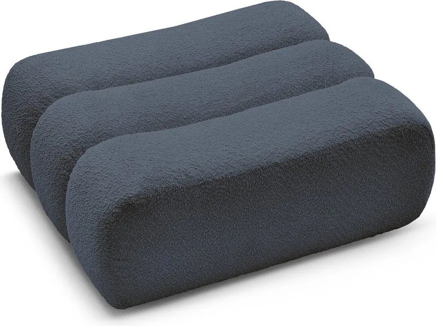 Тъмносиня табуретка от прежда с примки от букле Azra – Bobochic Paris