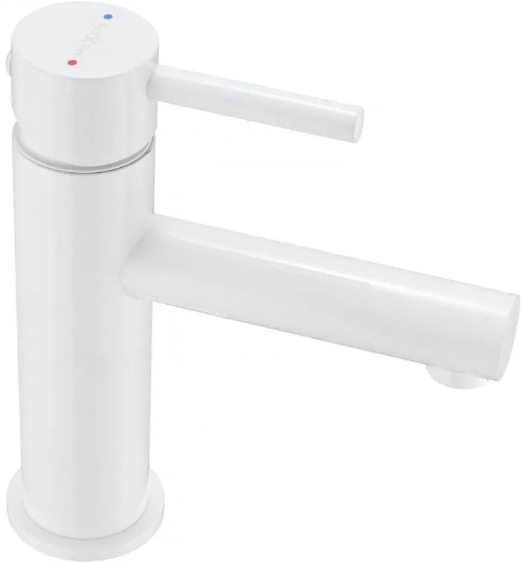 Mexen Elba смесител за мивка, бял - 74100-20