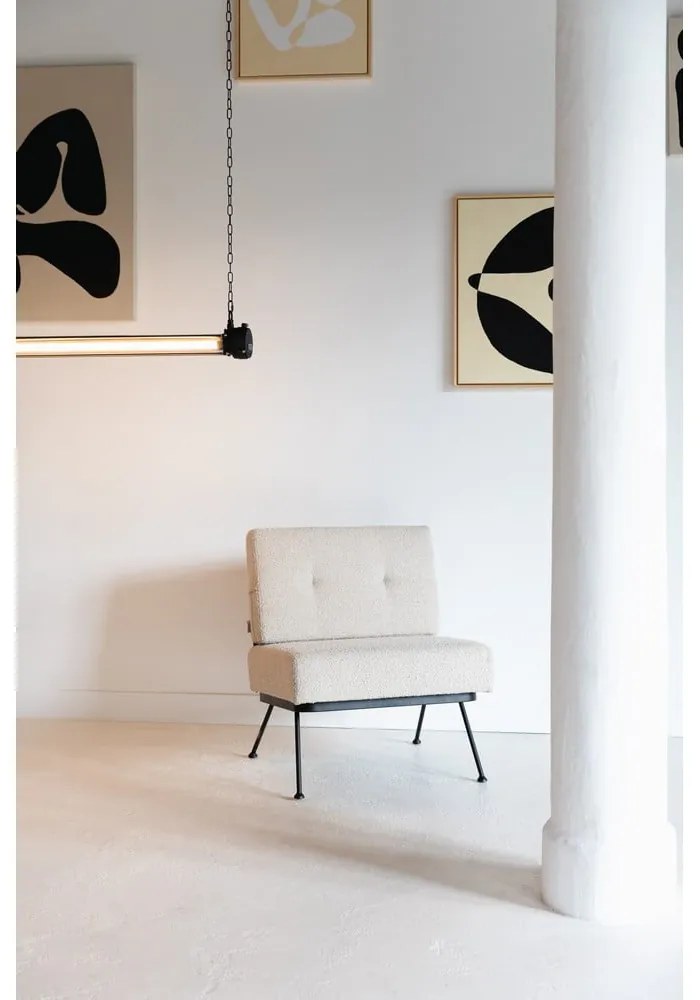 Кремав фотьойл Bowie - Zuiver