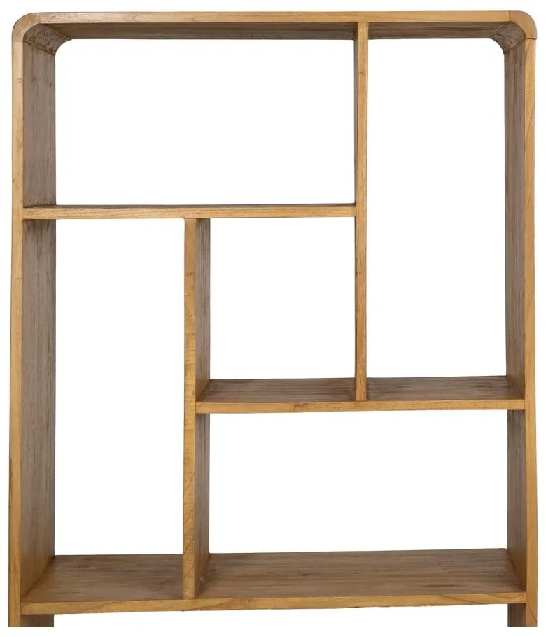 Библиотека от масив от минди в естествен цвят 90x150x40 cm Lysa – Ixia