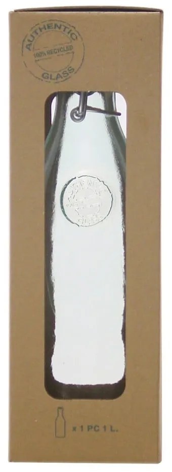 Бутилка с капачка от рециклирано стъкло, 1 л Authentic - Ego Dekor