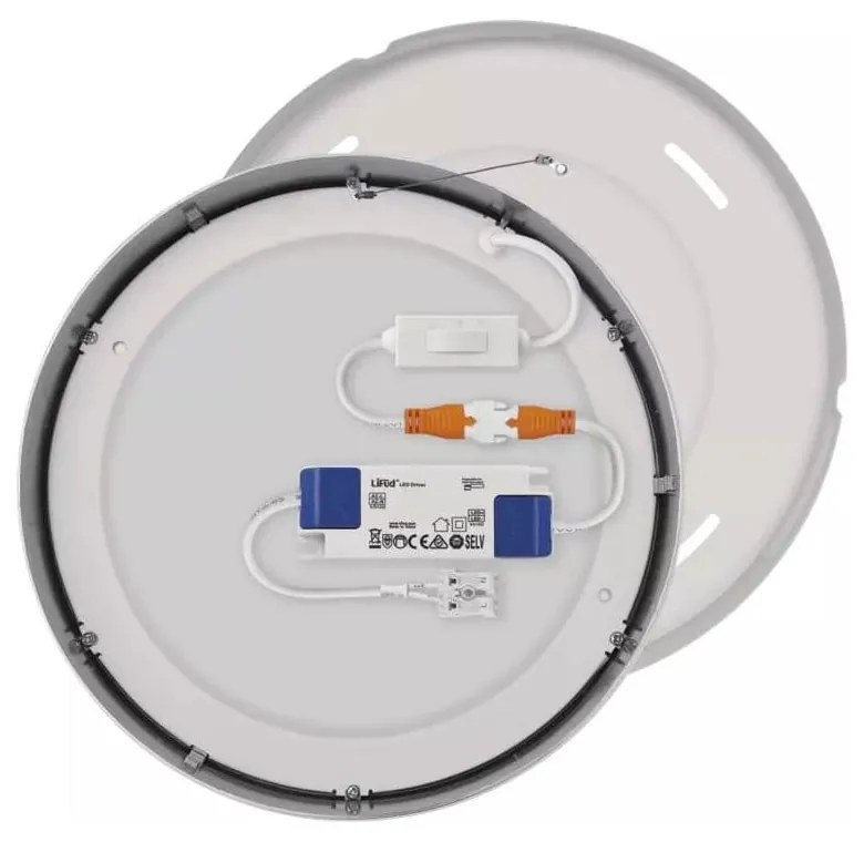 Светодиодно таванно осветително тяло в лъскаво сребро Nexxo - EMOS