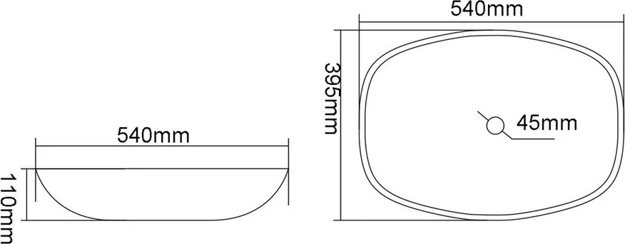 Синя стъклена мивка 54x39,5 cm Kvaore – Sapho