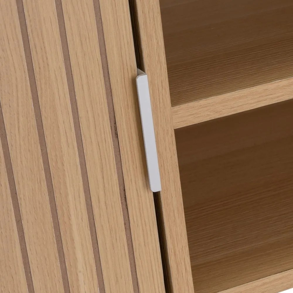 Маса за телевизор от декор от дъб в естествен цвят 120x45x40 cm Mid-Lines – Casa Selección