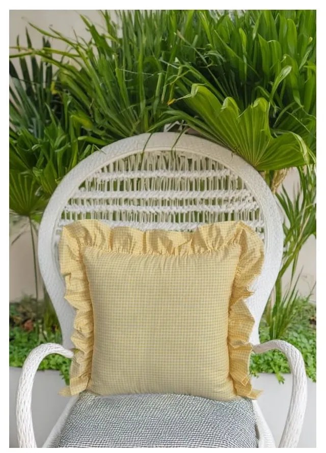 Памучна калъфка за възглавница 45x45 cm Ruffled – Mila Home