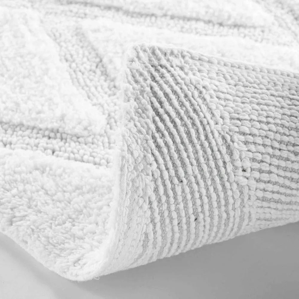 Бял килим за баня 50x80 cm Thais – douceur d'intérieur