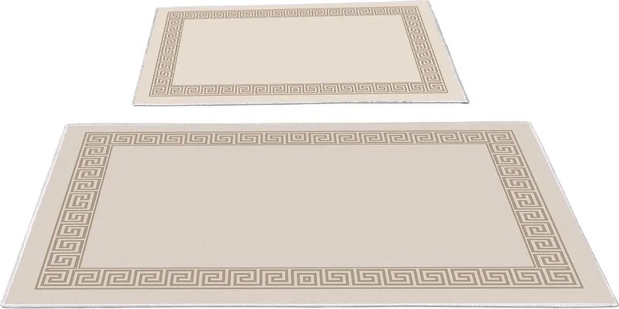 Светлокафяви килими за баня в комплект 2 бр. 60x100 cm – Foutastic