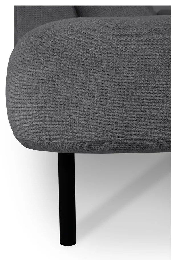 Тъмносив ъглов диван (ляв ъгъл/"U" форма) Hero – Scandic