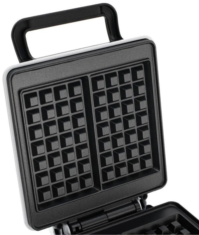 Гофретник Mesko MS 3091, 1800W, Незалепващо покритие, 2 плочи, Неплъзгащи се крачета, Бял