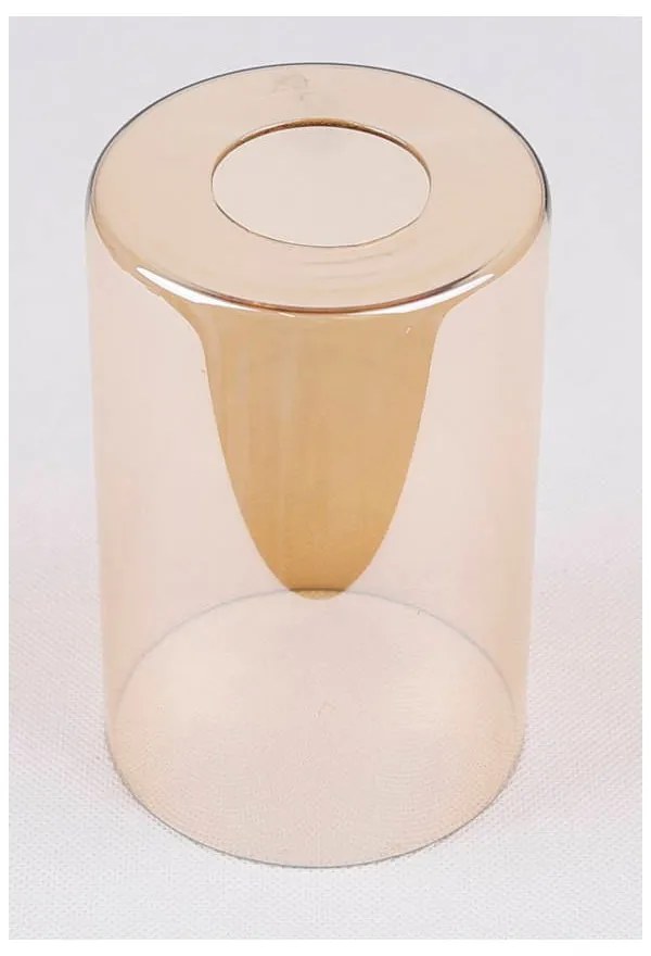 Черна висяща лампа със стъклен абажур 10x34 cm Bistro - Candellux Lighting