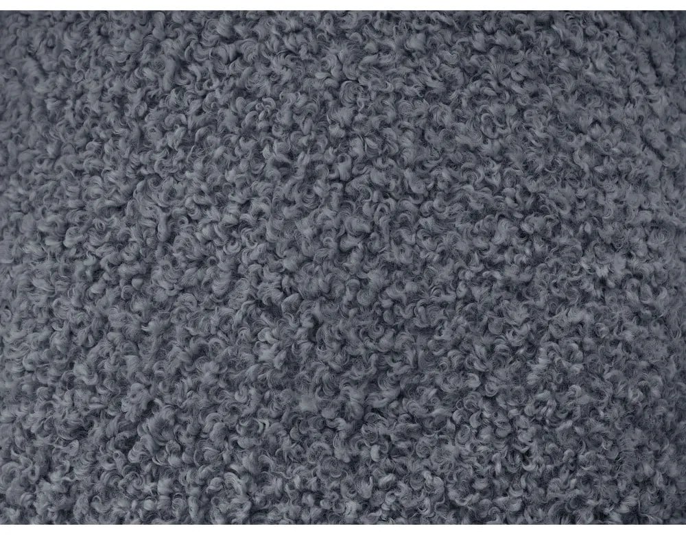 Тъмносива табуретка от прежда с примки от букле Hippolyte – Bobochic Paris