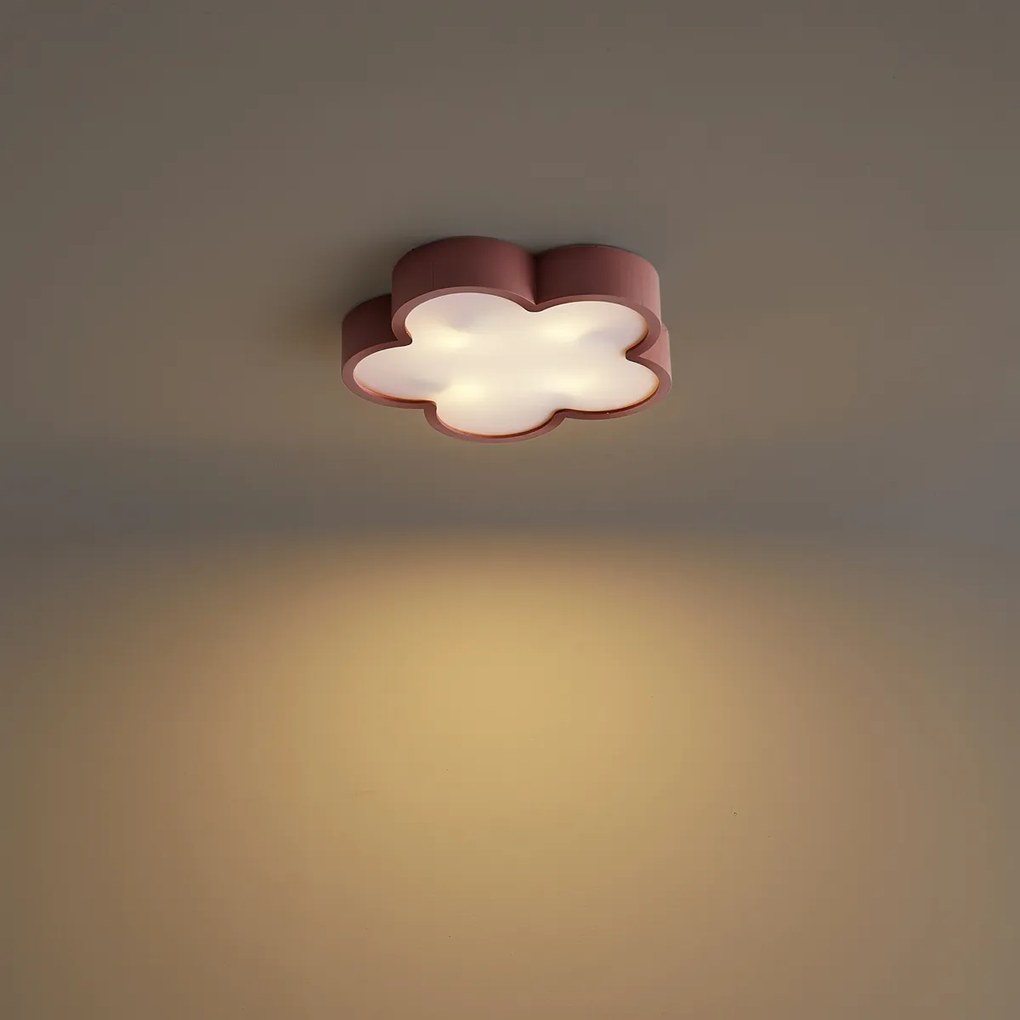 Детска таванна лампа розова и бяла - Lucille