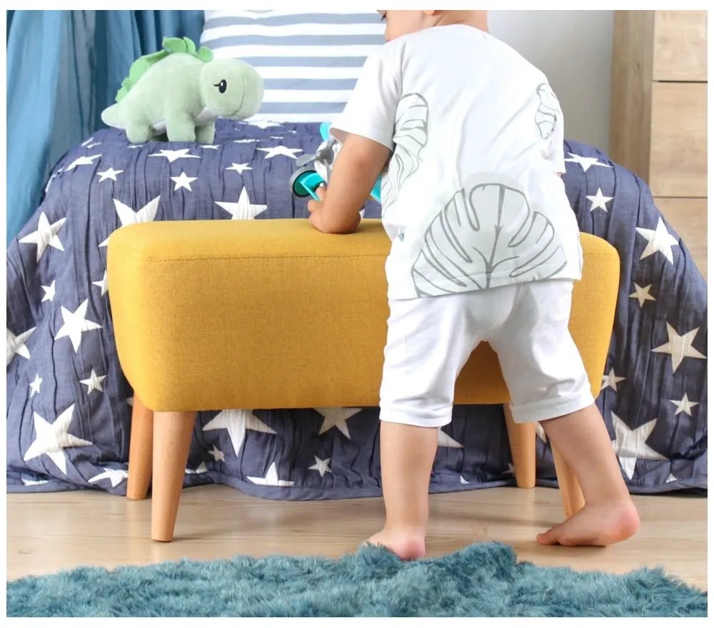 Жълт детски пуф Moouv – Artie