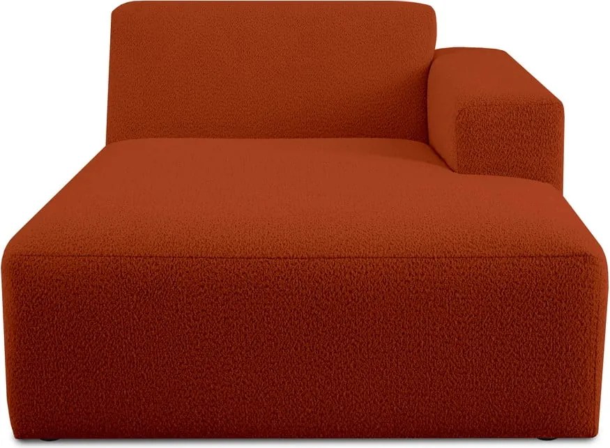 Модулен диван от букле в тухлен цвят (десен ъгъл) Roxy – Scandic