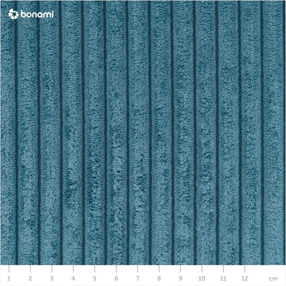 Тюркоаз сгъваем ъглов диван от рипсено кадифе Nihad – Bobochic Paris