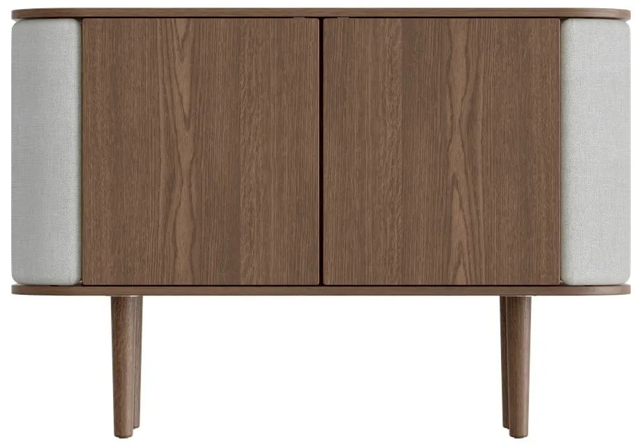 Нисък скрин в сиво-кафяво от дъб 109x75 cm Treasures - UMAGE