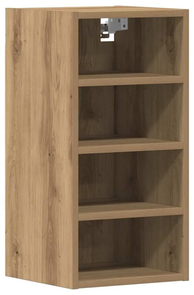 854174 vidaXL Висящ шкаф "Рига", дъб Artisan, 30x29,5x60 см, инженерно дърво