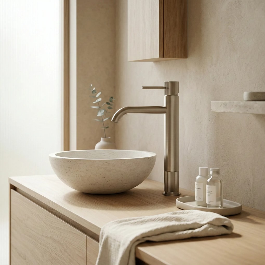 Смесител за баня Rea Lungo Stripe Brush Nickel