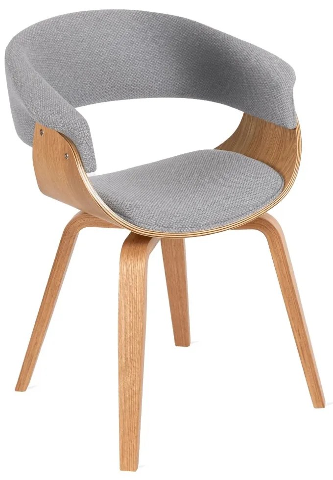 Тапициран фотьойл GARY2 - различни цветови решения орех - сив