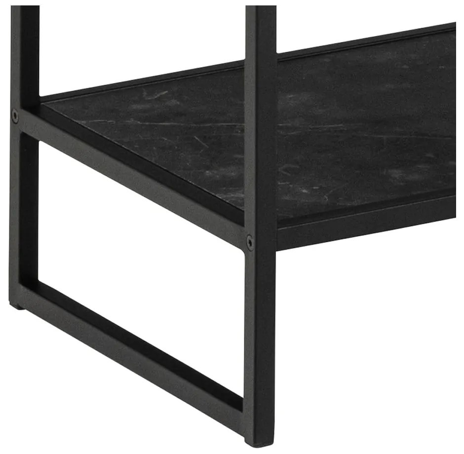 Черна библиотека от камък 85x185 cm Strington – Actona