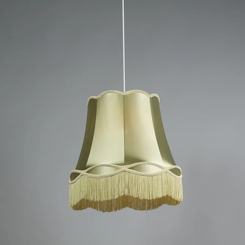 Комплект от 4 ретро висящи лампи зелени 45 см - Granny