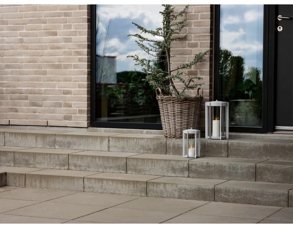 Светлосив LED фенер с USB (височина 35 cm) Firefly – Zone