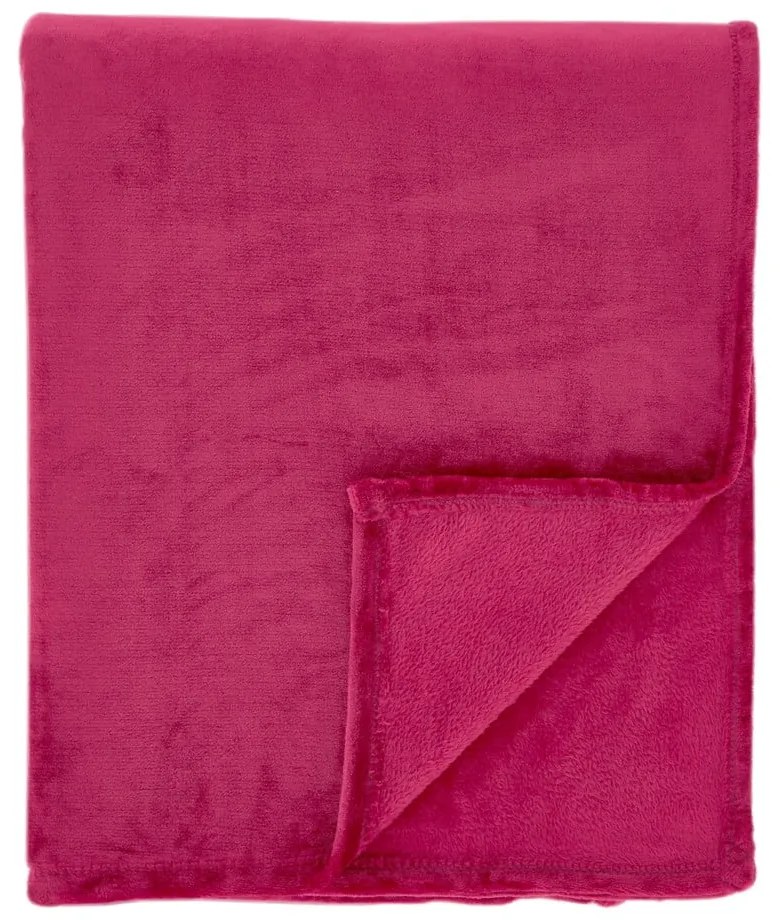 Розово покривало за легло от микроплюш 200x240 cm Raschel Velvet – Catherine Lansfield