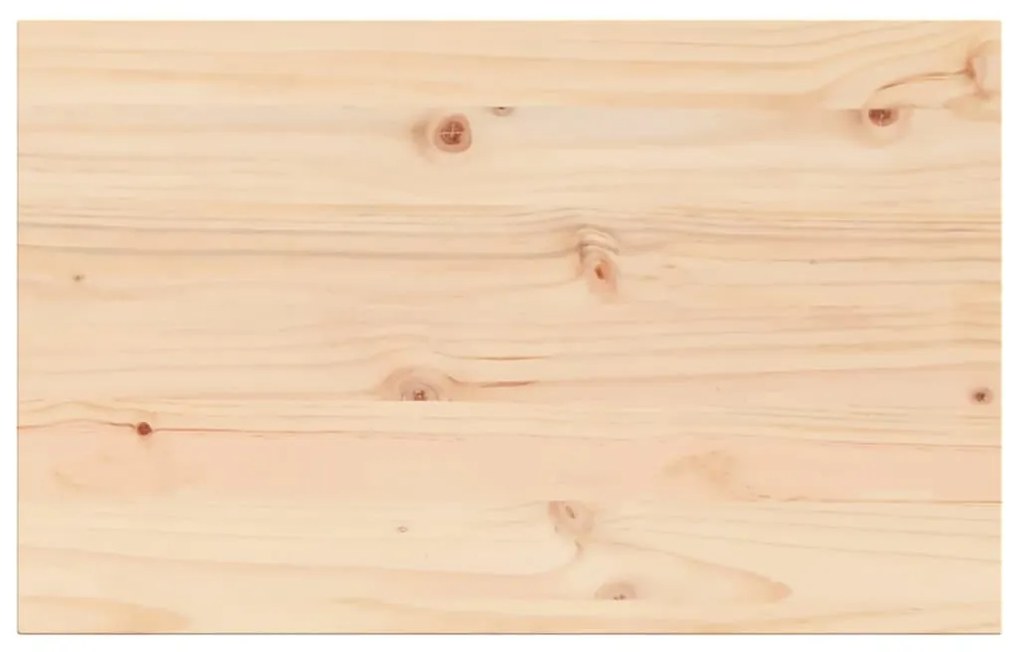 847427 vidaXL Плот за маса, 80x50x2,5 см, правоъгълен, бор масив