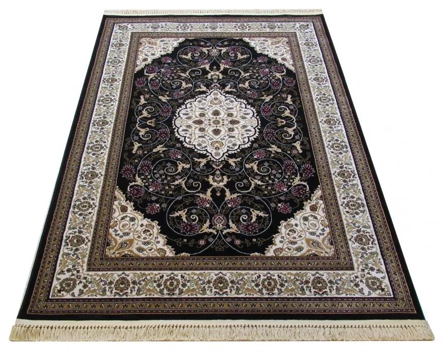 Качествен черен винтидж килим Ширина: 200 см | Дължина: 290 см