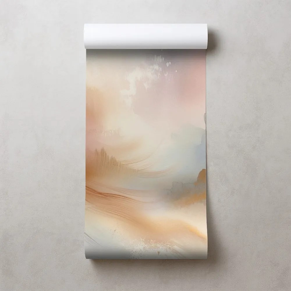 Фототапет – Пастелни абстрактни акварелни щрихи