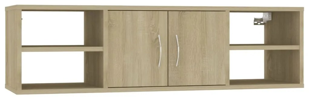 806259 vidaXL Стенен рафт, дъб сонома 102x30x29 см, инженерно дърво