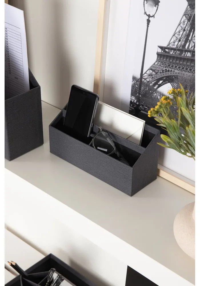 Картонени органайзери в комплект от 4 бр. Hugo Canvas Paper Laminate – Bigso