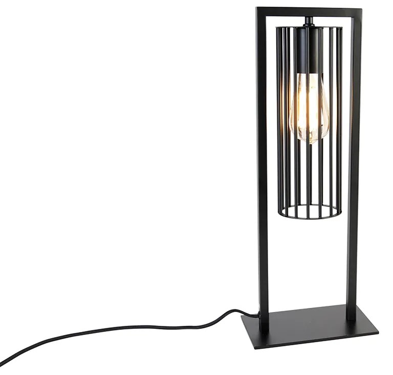 Интелигентна модерна настолна лампа черна вкл. Wifi ST64 - Balenco Wazo