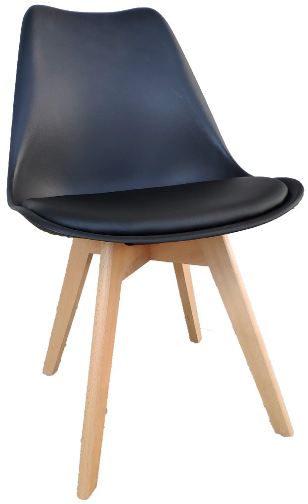 Трапезни столове 4бр. черни Basic