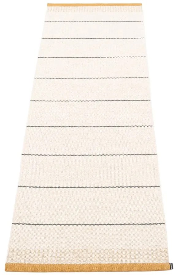 Пътека за открито и закрито в цвят жълта охра и крема 60x200 cm Belle Ochre – Pappelina
