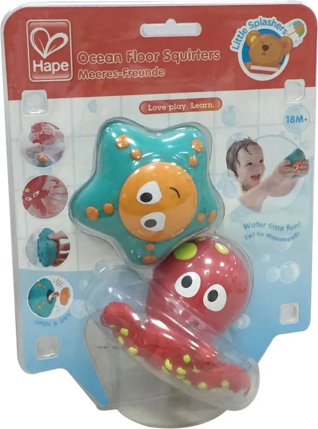 Hape - Играчка за баня октопод и морска звезда H0213